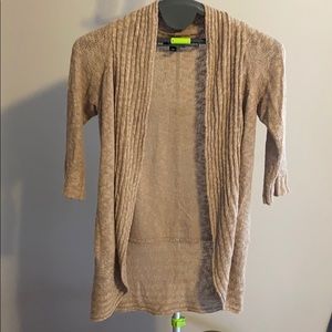 Tan cardigan